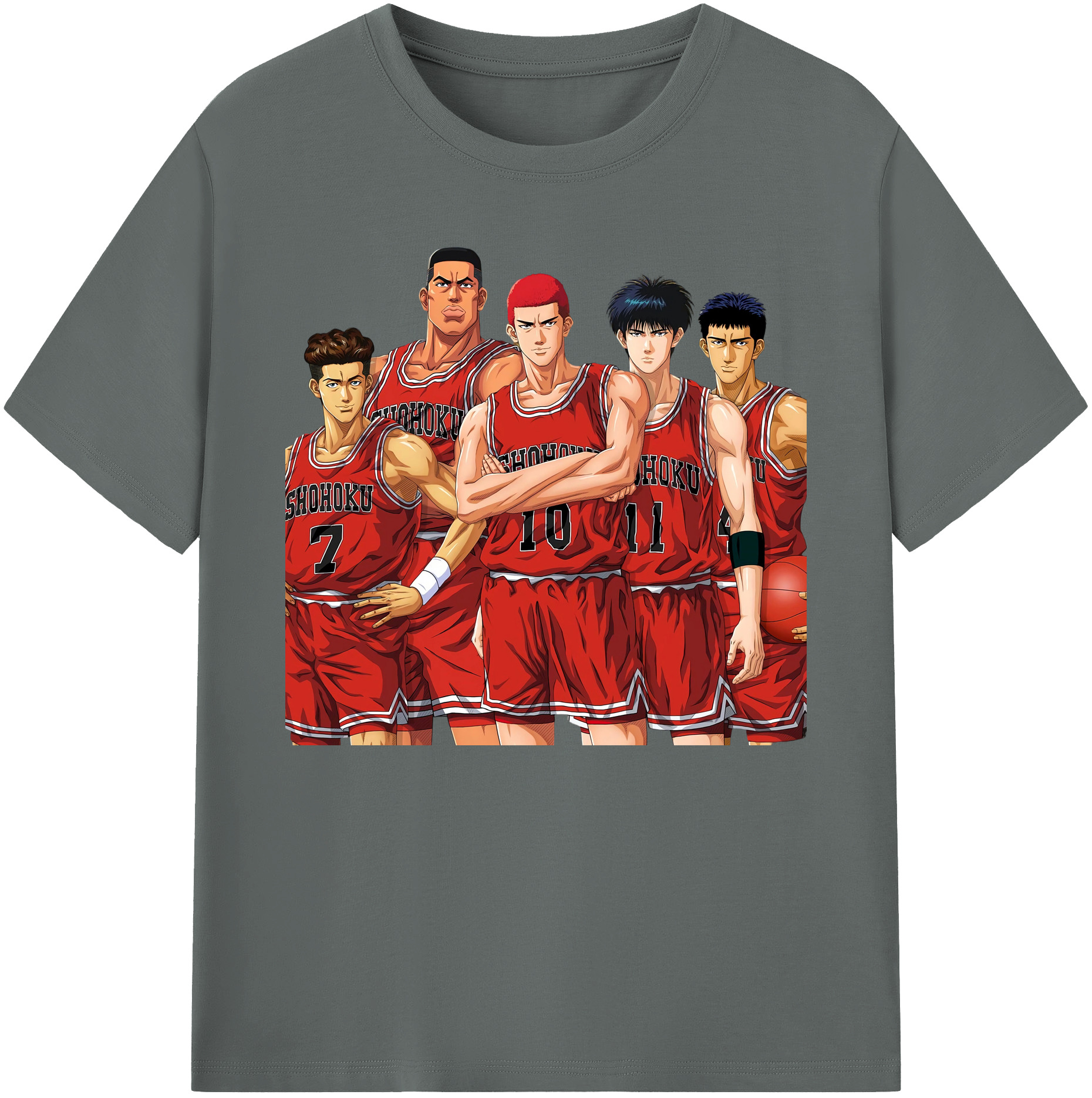 （画像用） SLAM DUNK／スラムダンク 綿100％ メンズ半袖Tシャツ｜肌触りやわらか＆通気性